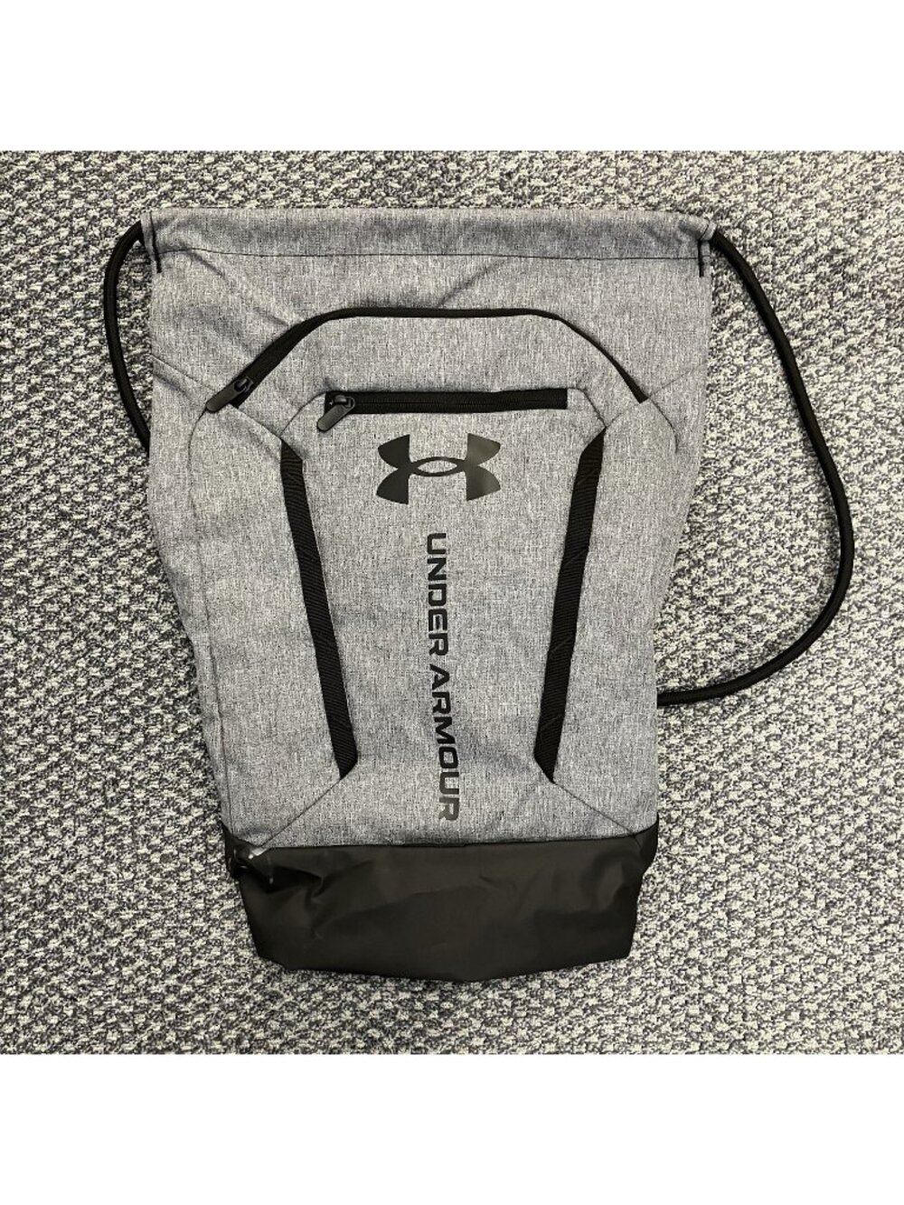 Under Armour Gray Drawstring Backpack Cinch Bag Unisex